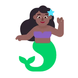 Mermaid: Medium-Dark Skin Tone — Microsoft