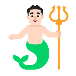 Merman: Light Skin Tone — Microsoft