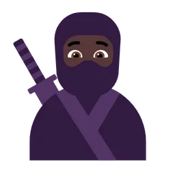 Ninja: Dark Skin Tone — Microsoft
