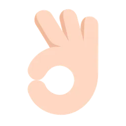 OK Hand: Light Skin Tone — Microsoft