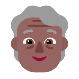 Older Person: Medium-Dark Skin Tone — Microsoft