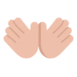 Open Hands: Medium-Light Skin Tone — Microsoft