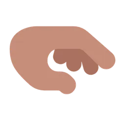 Palm Down Hand: Medium Skin Tone — Microsoft