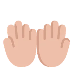 Palms Up Together: Medium-Light Skin Tone — Microsoft