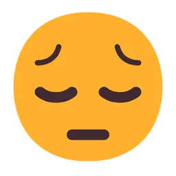 Pensive Face — Microsoft