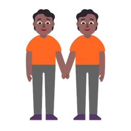 People Holding Hands: Medium-Dark Skin Tone — Microsoft