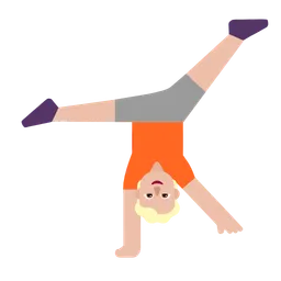 Person Cartwheeling: Medium-Light Skin Tone — Microsoft