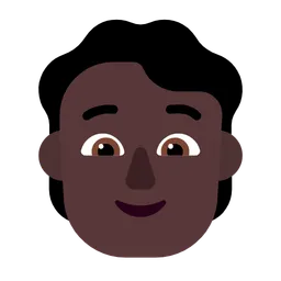 Person: Dark Skin Tone — Microsoft
