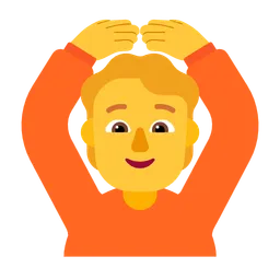 OK 제스처를 하는 사람 — Microsoft