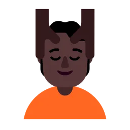 Person Getting Massage: Dark Skin Tone — Microsoft