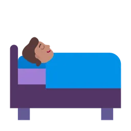 Person in Bed: Medium Skin Tone — Microsoft