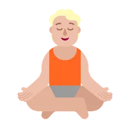 Person in Lotus Position: Medium-Light Skin Tone — Microsoft