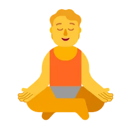 Person in Lotus Position — Microsoft