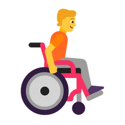 Person in Manual Wheelchair Facing Right — Microsoft