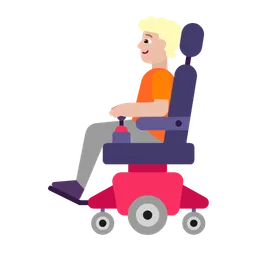 Person in Motorized Wheelchair: Medium-Light Skin Tone — Microsoft