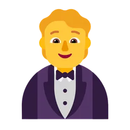턱시도를 입은 사람 — Microsoft