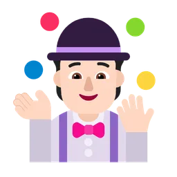Person Juggling: Light Skin Tone — Microsoft