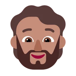 Person: Medium Skin Tone, Beard — Microsoft