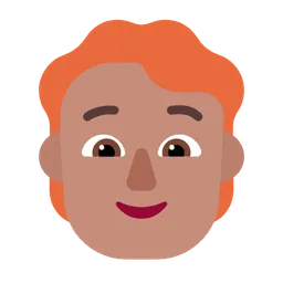 Person: Medium Skin Tone, Red Hair — Microsoft