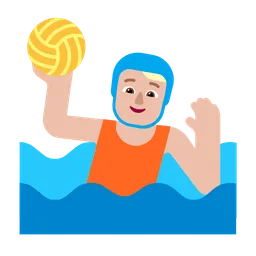 Person Playing Water Polo: Medium-Light Skin Tone — Microsoft