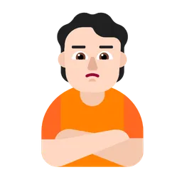 삐죽거리는 사람: 밝은 피부 톤 — Microsoft