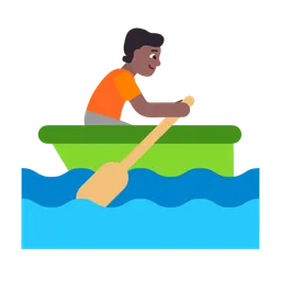 Person Rowing Boat: Medium-Dark Skin Tone — Microsoft