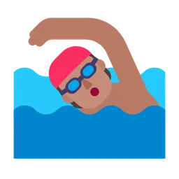 Person Swimming: Medium Skin Tone — Microsoft