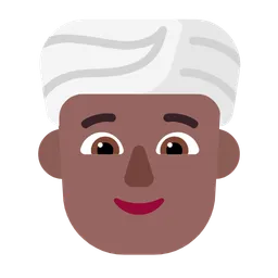 Person Wearing Turban: Medium-Dark Skin Tone — Microsoft
