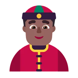 Person with Skullcap: Medium-Dark Skin Tone — Microsoft