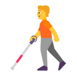 Person with White Cane — Microsoft
