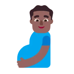 Pregnant Man: Medium-Dark Skin Tone — Microsoft
