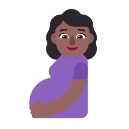 Pregnant Woman: Medium-Dark Skin Tone — Microsoft