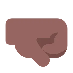 Right-Facing Fist: Medium-Dark Skin Tone — Microsoft