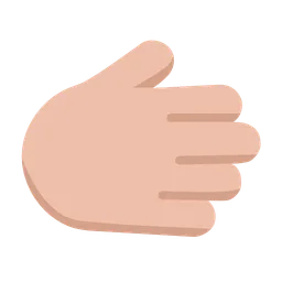 Rightwards Hand: Medium-Light Skin Tone — Microsoft