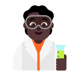 Scientist: Dark Skin Tone — Microsoft