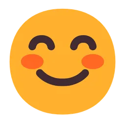 Smiling Face with Smiling Eyes — Microsoft