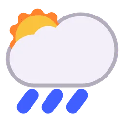 White Sun Behind Cloud with Rain — Microsoft