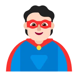 Superhero: Light Skin Tone — Microsoft