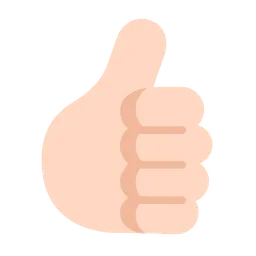 Thumbs Up: Light Skin Tone — Microsoft