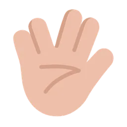 Vulcan Salute: Medium-Light Skin Tone — Microsoft