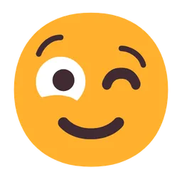 윙크하는 얼굴 — Microsoft
