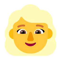Woman: Blond Hair — Microsoft