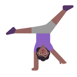Woman Cartwheeling: Medium-Dark Skin Tone — Microsoft