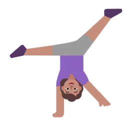 Woman Cartwheeling: Medium Skin Tone — Microsoft
