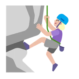 Woman Climbing: Medium-Light Skin Tone — Microsoft