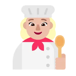 Woman Cook: Medium-Light Skin Tone — Microsoft