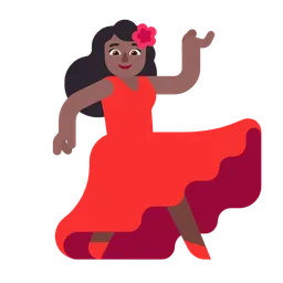 Woman Dancing: Medium-Dark Skin Tone — Microsoft