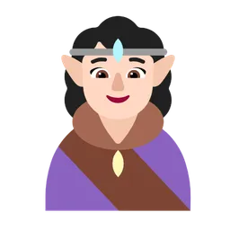 Woman Elf: Light Skin Tone — Microsoft