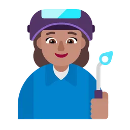 Woman Factory Worker: Medium Skin Tone — Microsoft