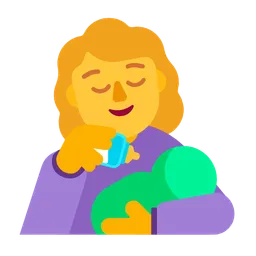 Woman Feeding Baby — Microsoft